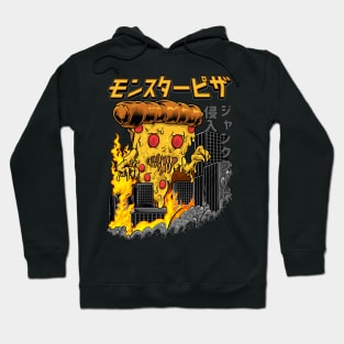 Pizza Kong Japanese Monster Kaiju Food I Love Pizza Hoodie